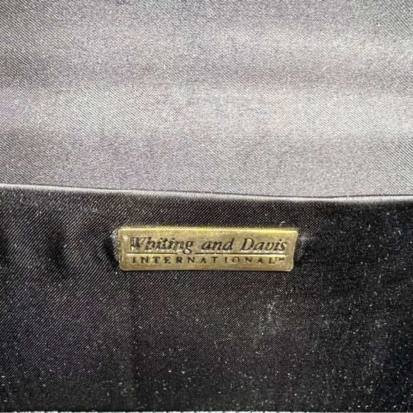 Whiting and Davis Velvet Weave Shoulder Bag Clutch - Picture 4 of 7